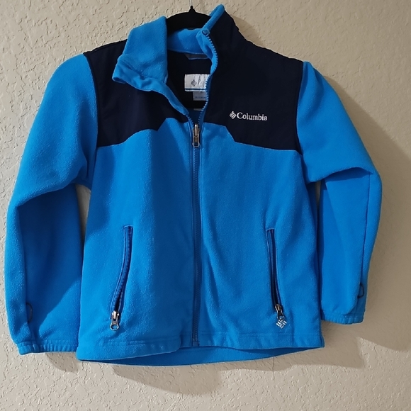 Columbia Other - Boys Columbia Blue With Navy Fleece Zip Up